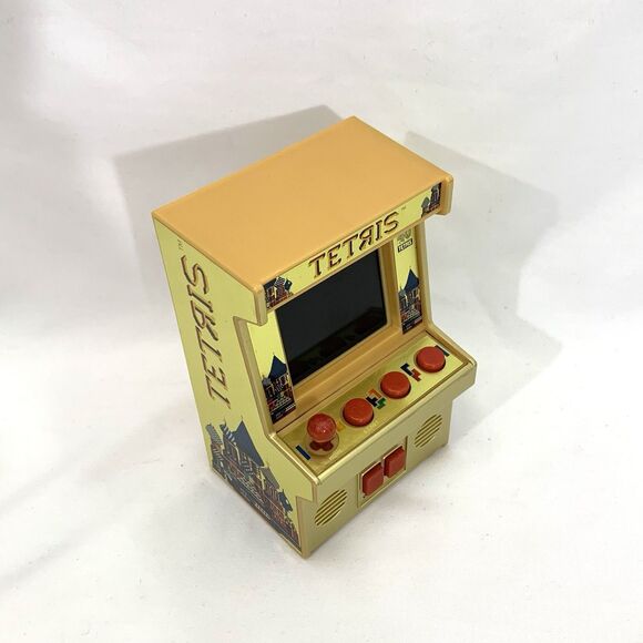 TETRIS GOLD Mini Arcade Game Classic Arcade Electronic Video Handheld Game WORKS - Picture 6 of 11